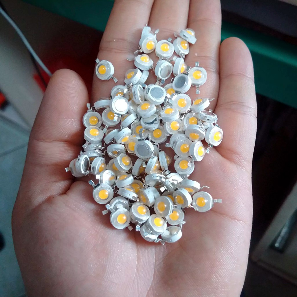 Bộ 10 chip Led Luxeon 1W loại tốt đế nhôm tản nhiệt