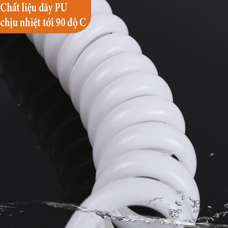 Trọn Bộ đầy đủ Vòi xịt bồn cầu tolet gồm dây dài 2m, gác vòi  và vòi xịt