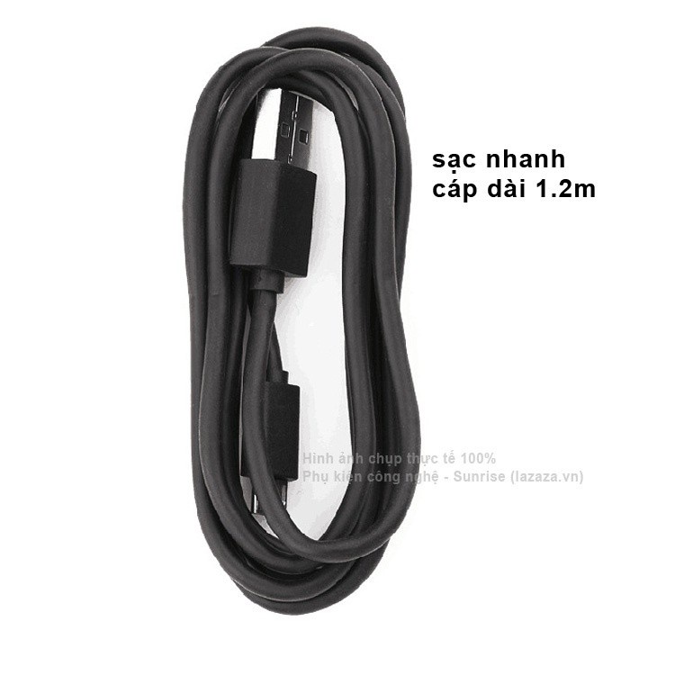 giá sỉ Cáp sạc nhanh micro usb 2A cho Xiaomi - Lõi đồng sấm sét (2A-Đen)