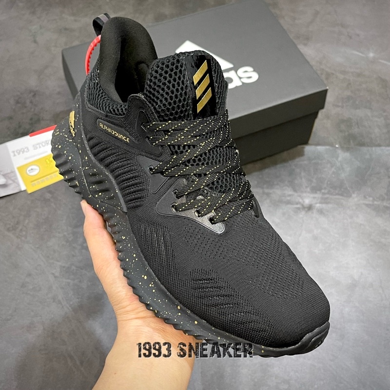 Giày thể thao Alpha 18 Đen chấm vàng cao cấp