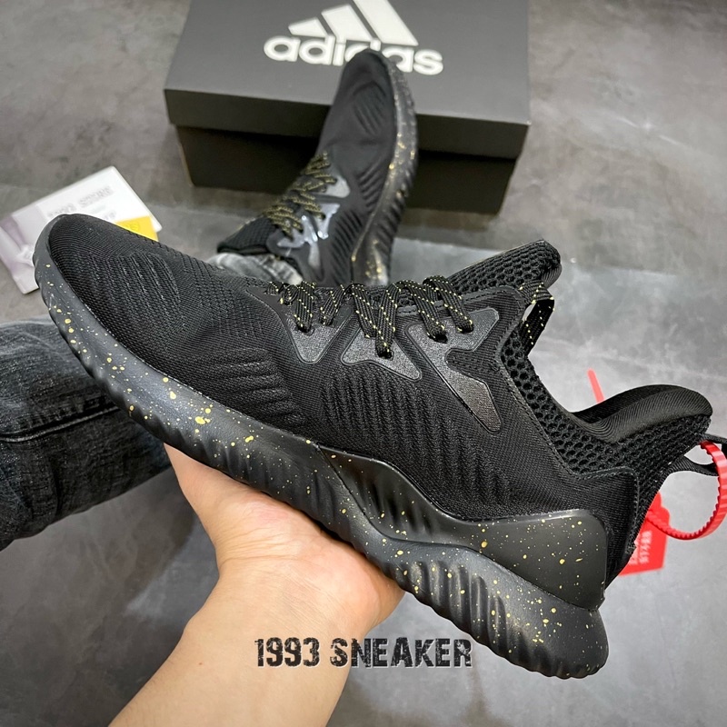 Giày thể thao Alpha 18 Đen chấm vàng cao cấp