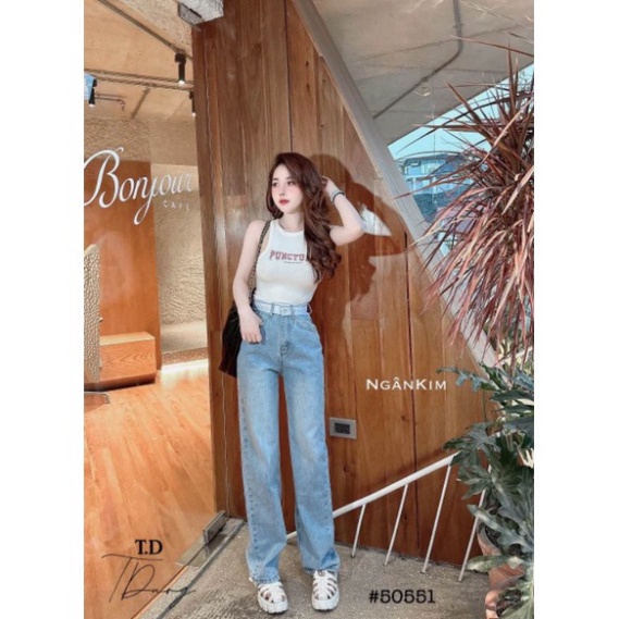 Quần jeans suông chữ cạp hàng QCL1 1/4