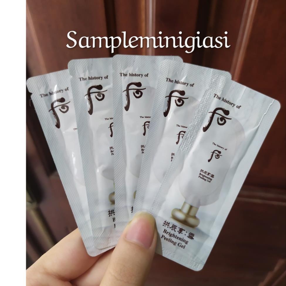 Gói Sample kỳ tẩy da chết dưỡng trắng Whoo - Brightening Gel 1ml _ESERsample