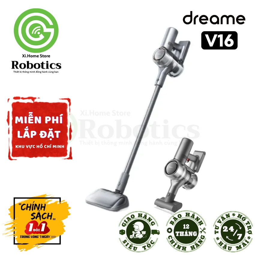 💥HỎA TỐC💥 Máy hút bụi cầm tay không dây Dreame V16 V12 - Hàng chính hãng - BH 12 tháng