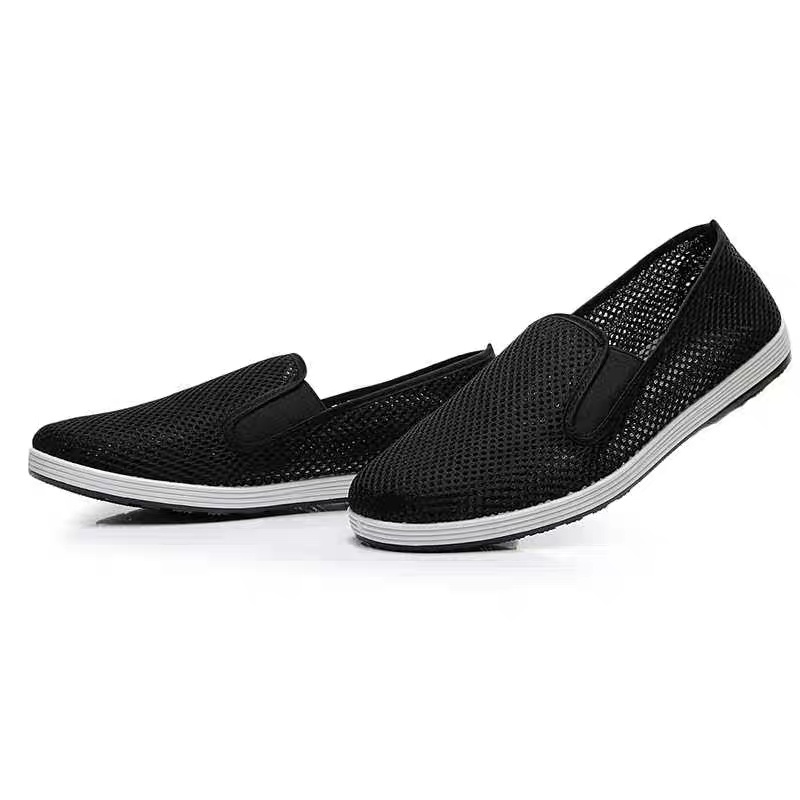 Giày Lười Vải Lưới Thoáng Khí Phong Cách Quân Đội Thời Trang Mùa Hè Cho Nam