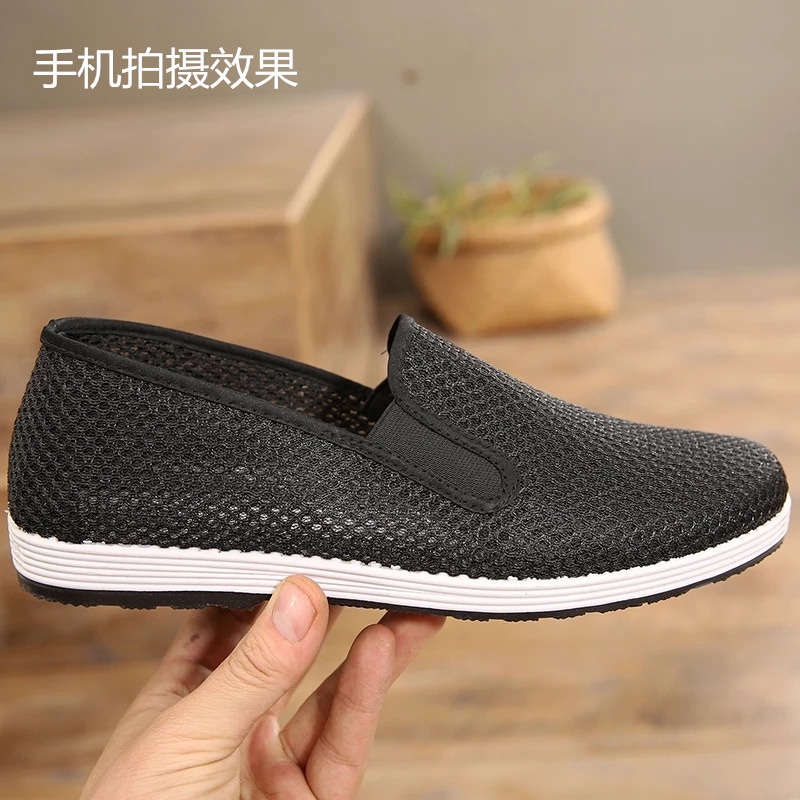 Giày Lười Vải Lưới Thoáng Khí Phong Cách Quân Đội Thời Trang Mùa Hè Cho Nam