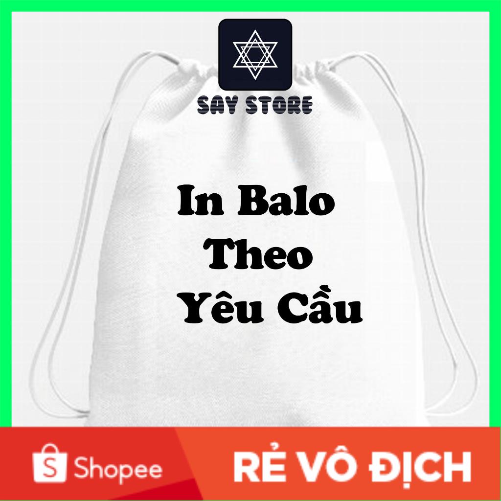 Balo in theo yêu cầu vải canvas dày dặn