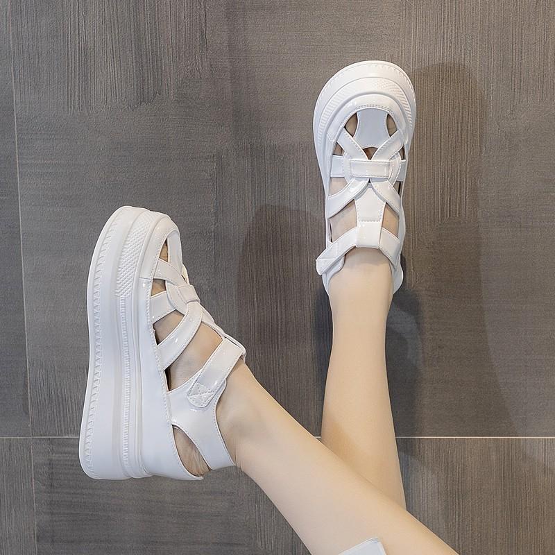 Giày Sandal Đế Dày 8cm Thời Trang Mùa Hè 2023 Cho Nữ