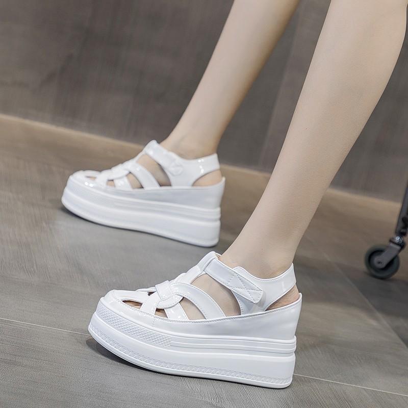 Giày Sandal Đế Dày 8cm Thời Trang Mùa Hè 2023 Cho Nữ