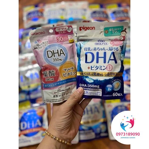 DHA bầu morinaga/ pigeon/ bean stalkmom Nhật Bản