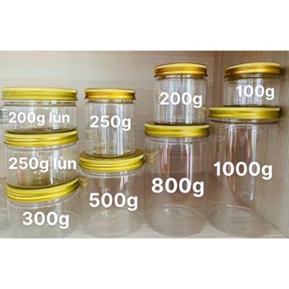hủ nắp nhôm vàng , nhôm bạc , 100g ,200g,250g,500g ,1000g