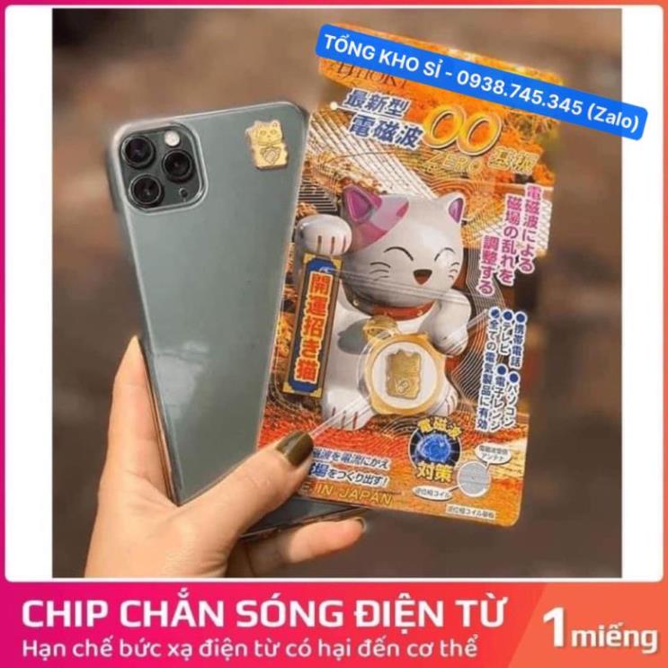 Chip Ngăn Bức Xạ Điện Từ HiToKi Nhật Bản( Mèo Thần Tài) Chính Hãng