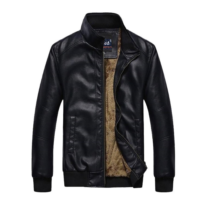 Áo Khoác Da Nam Lót Lông Cao Cấp PHLfashion AD77 ( nâu, đen) hàng VNXK Fashion