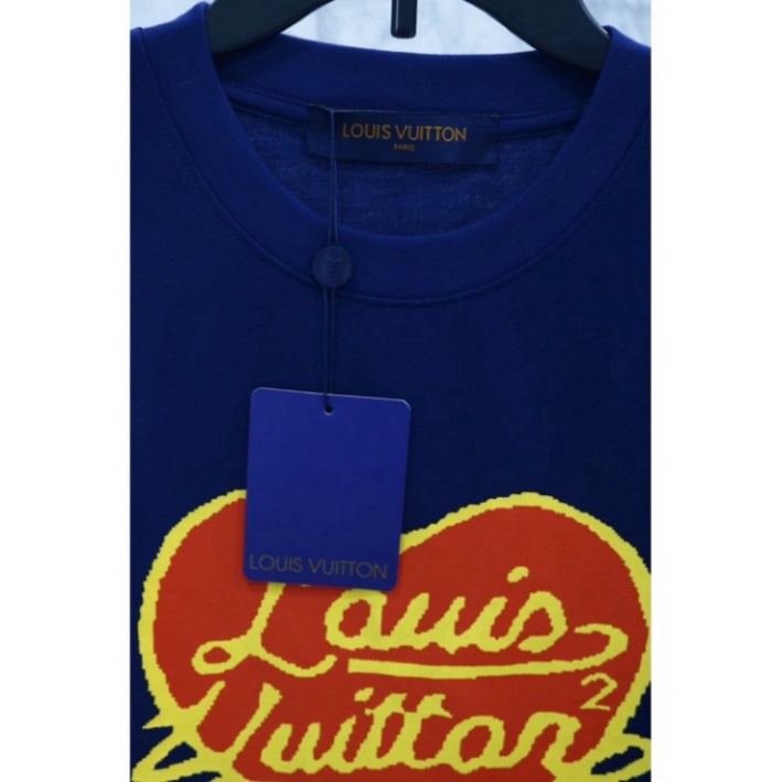 Áo Thun LV Heart ,LV trái tim  Đỏ Vải Cotton 100% Chuẩn chi tiết The.Base