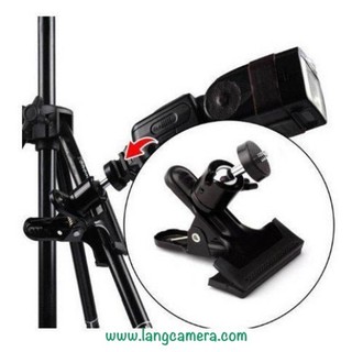 Chân Máy Ảnh Tripod Kẹp Bàn + Ballhead Mini