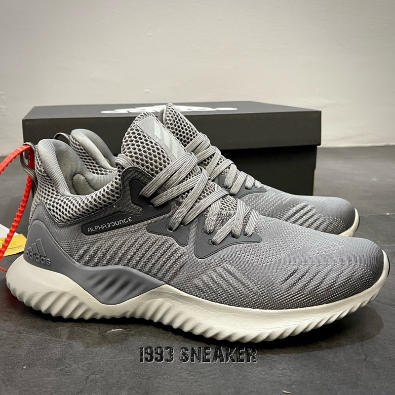 Giày Sneaker Alpha Bounce Beyond Xám Chuột / Full box, giấy gói tặng box bve