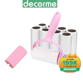 Cây lăn bụi có lõi cầm tay làm sạch chăn gối, sofa, quần áo DecorMe loại 10cm