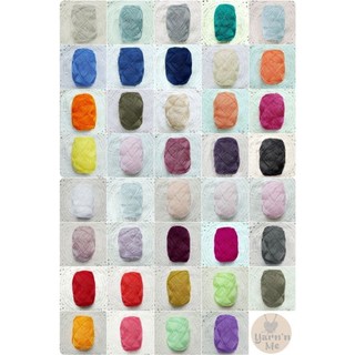 (1-39) Sợi cotton Thái se 2 chiều, cỡ sợi 1.0mm, bóng nhẹ, đan móc áo mùa hè