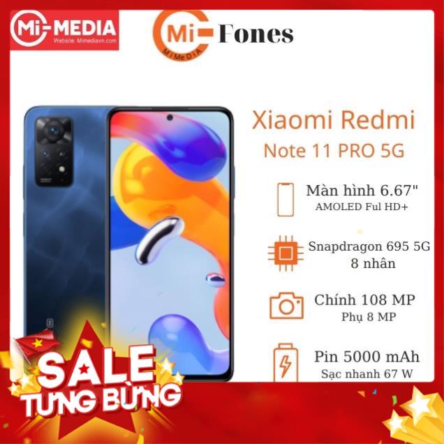 [HOT SEAL] Điện thoại Xiaomi Redmi Note 11 Pro 5G - HÀNG CHÍNH HÃNG - fullox nguyên seal bảo hành 12 tháng | BigBuy360 - bigbuy360.vn