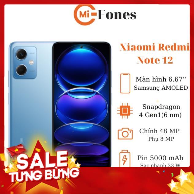 [HOT SEAL] Điện thoại Xiaomi Redmi Note 12 AMOLED 120Hz - HÀNG CHÍNH HÃNG - fullox nguyên seal bảo hành 12 tháng | BigBuy360 - bigbuy360.vn