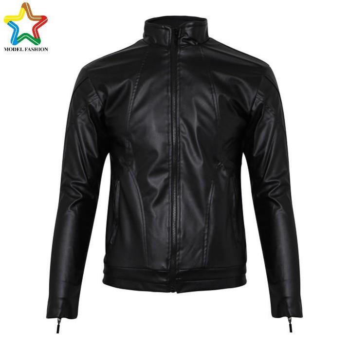 Áo Khoác Da nam lót lông hàn quốc PHL Fashion AK8101 - Tặng ví Fashion