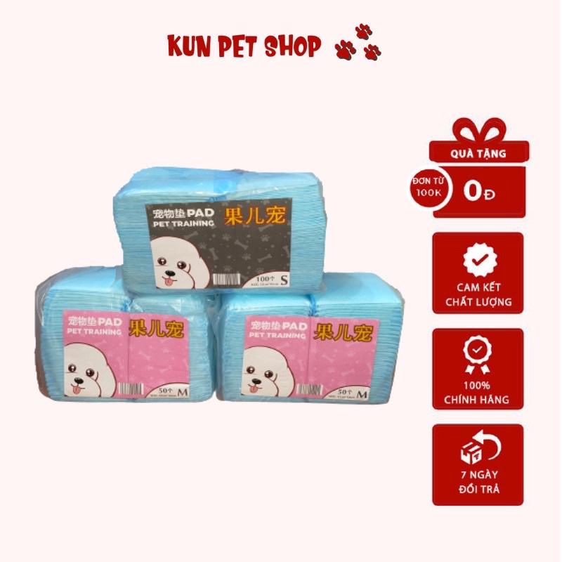 Tã Lót Vệ Sinh Cho Chó Mèo, Tã Siêu Thấm Hút Nhiều Kích Thước - Kun Pet Shop