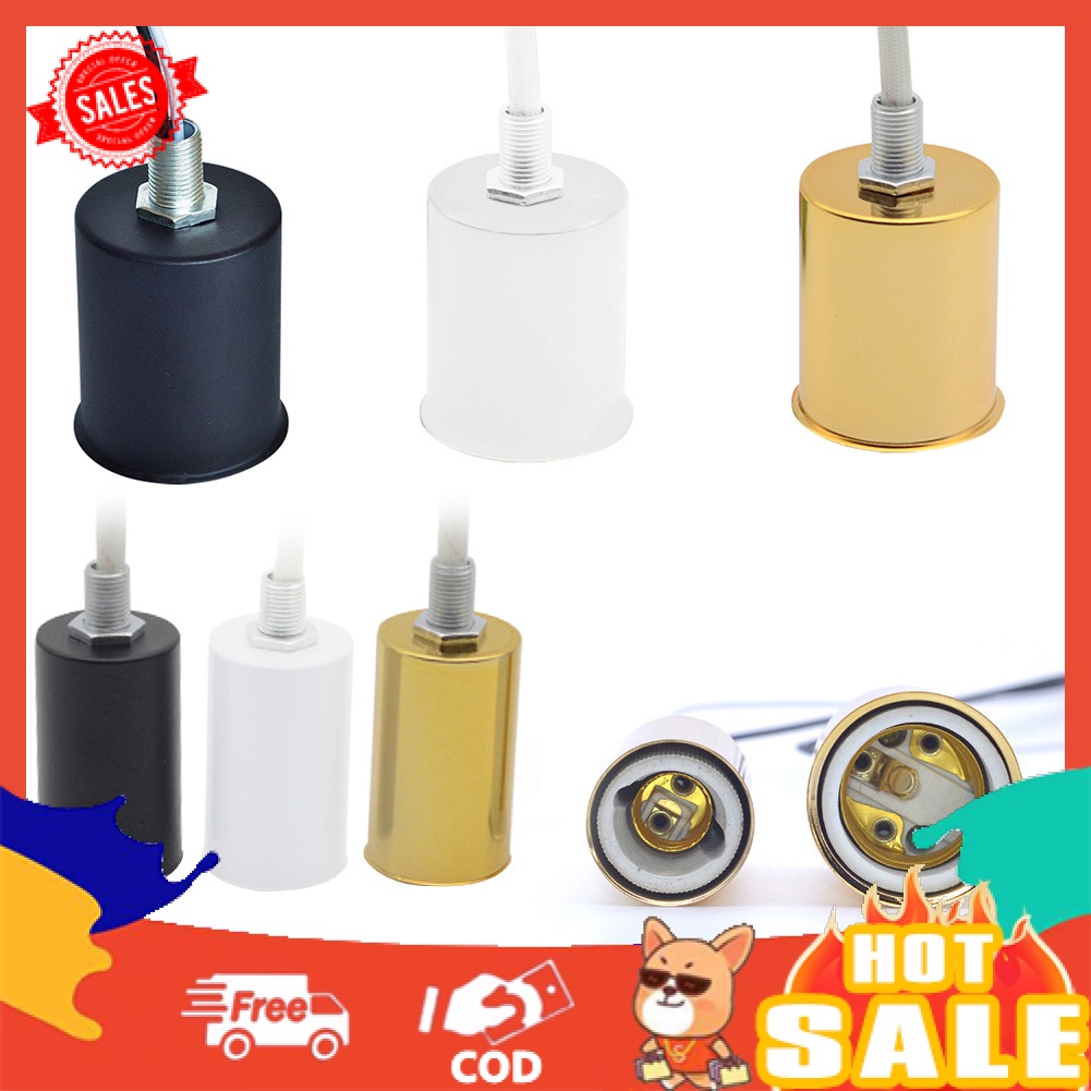Đuôi Đèn LED E14 / E27 Bằng Sứ Kèm Giá Đỡ Chuyển Đổi Tiện Dụng
