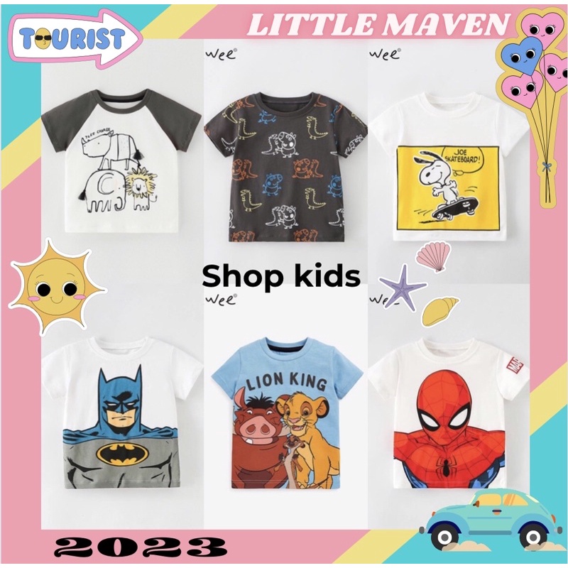Áo bé trai Malwee thun cotton chất đẹp