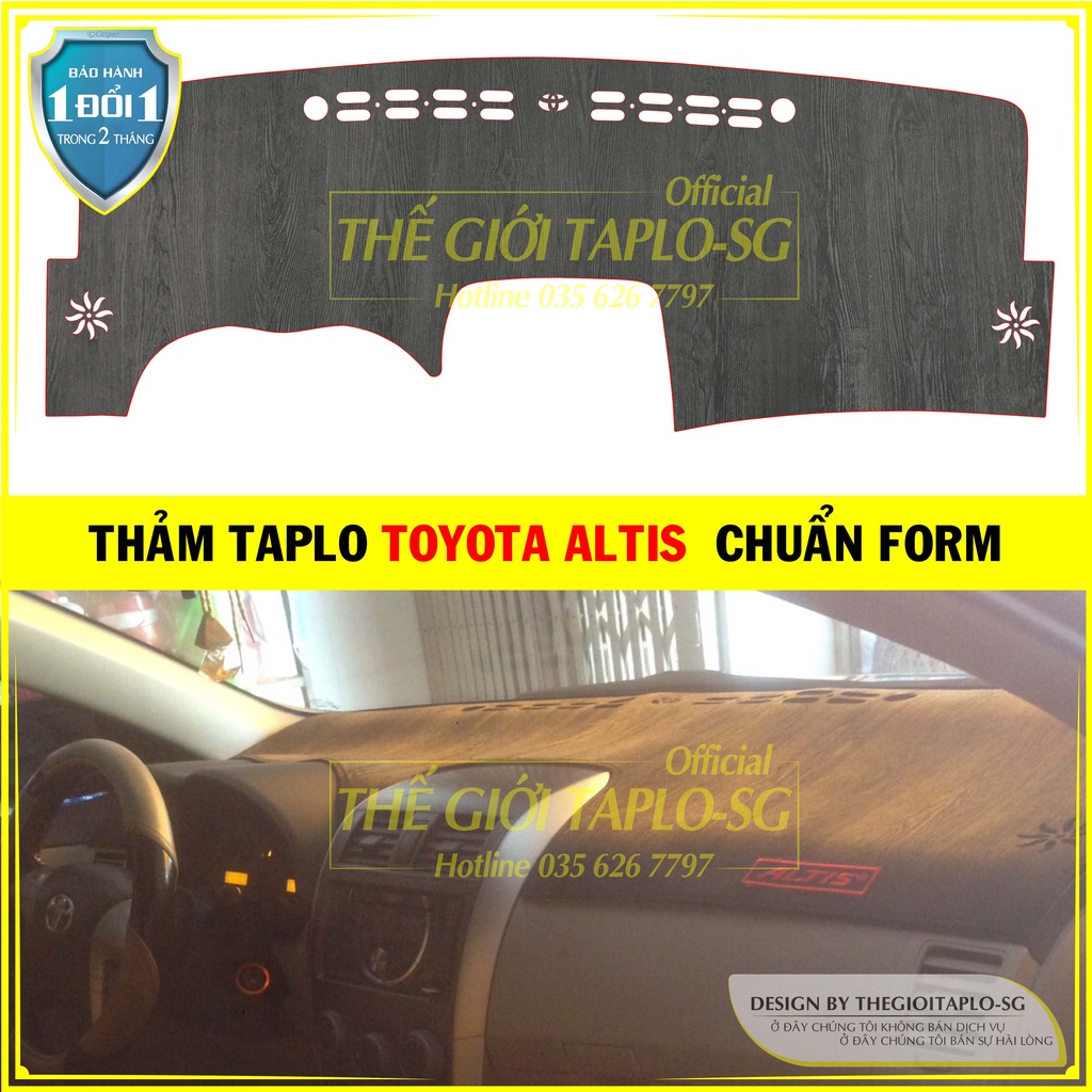 Thảm bảo vệ Taplo oto loại da vân gỗ,da cacbon,da nỉ đen và nhung lông cừu dày 3 lớp