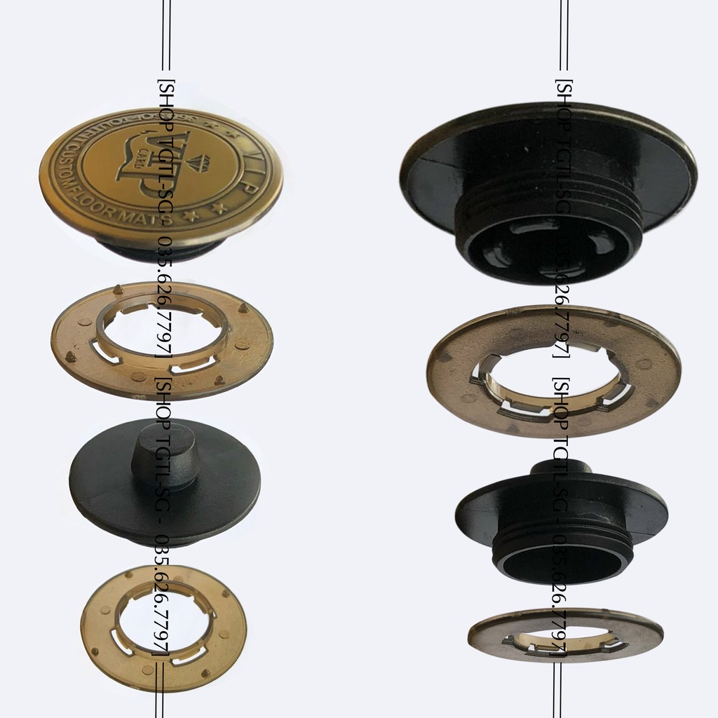 Khuy nút cố định thảm lót sàn ô tô 5D 6D dành cho xe hơi 5,7 chỗ giữ rối không bị xô lệch khi di chuyển | BigBuy360 - bigbuy360.vn