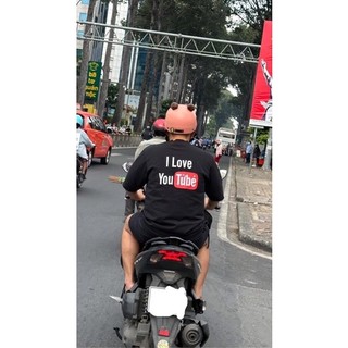 Áo thun in chữ I LOVE YOU TừBé