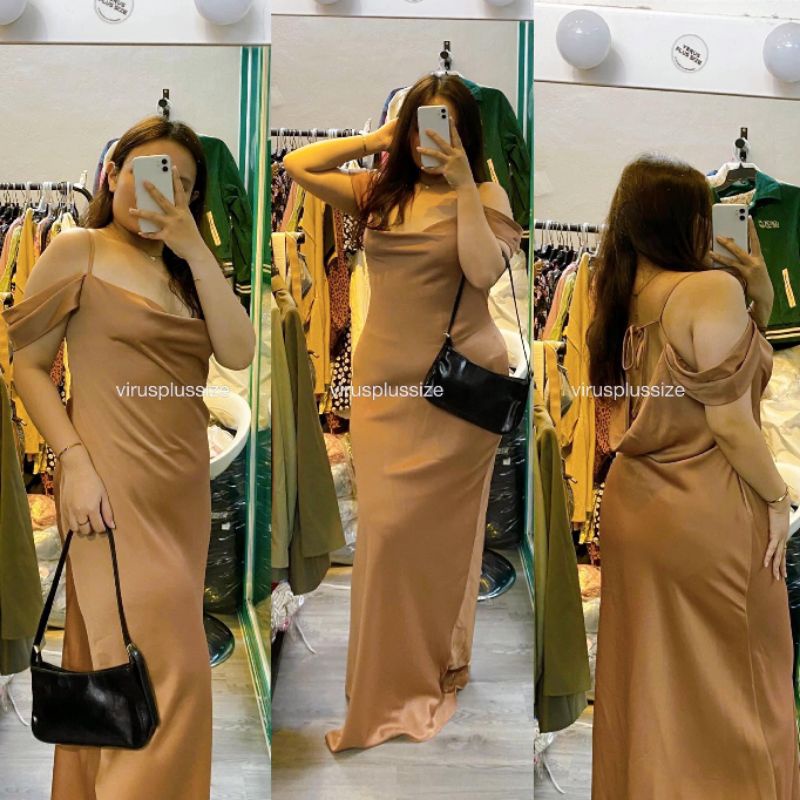 Đầm đi tiệc BHLDN trễ vai bigsize