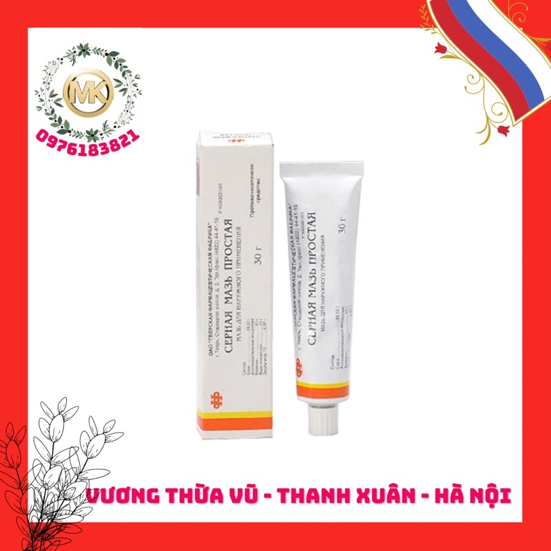 Kem lưu huỳnh xóa sạch mụn bọc, mủ, trứng cá Cephar của Nga 30gr