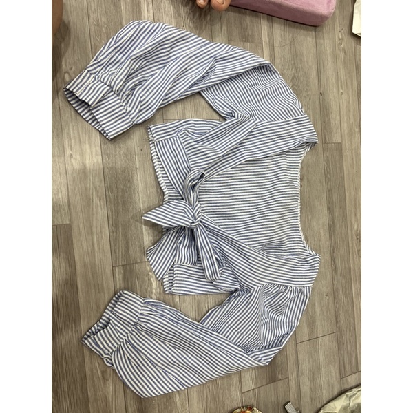 Thanh lý áo sọc lưng cột nơ