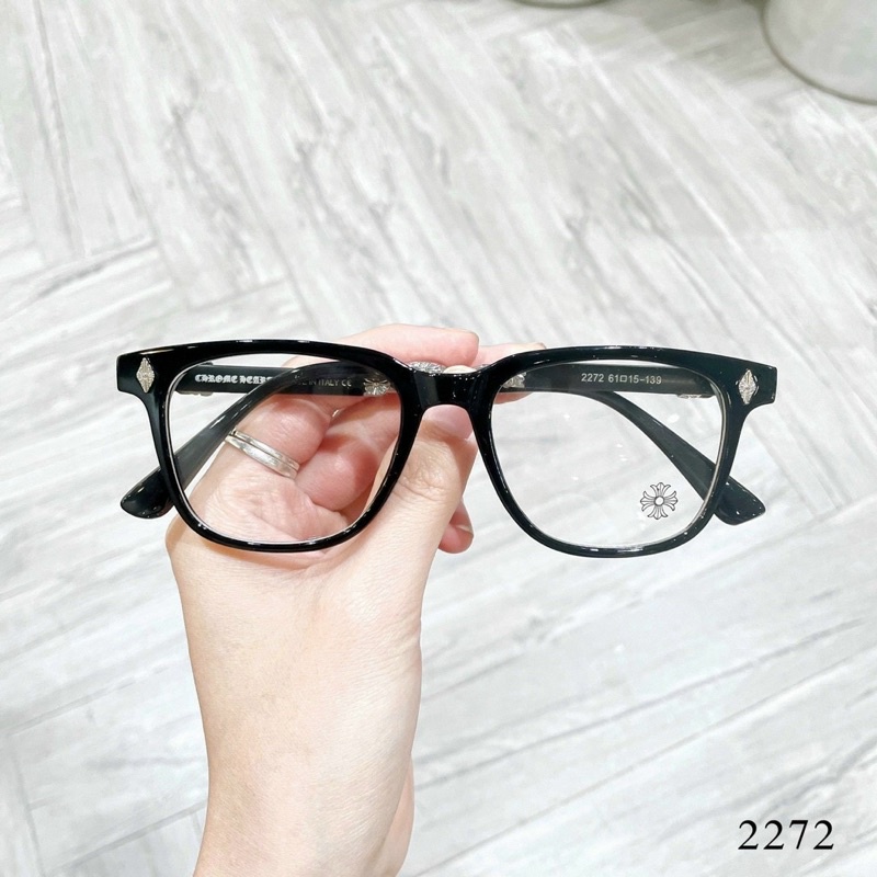 Kính giả cận, Gọng kính cận vuông chrome heartss nam nữ 2272 Jolie eyewear