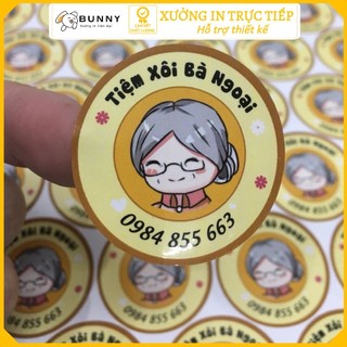In Tem Decal Nhãn Dán Chống Nước Cho Các Thương Hiệu Theo Yêu Cầu - Free Thiết Kế Chất Lượng Màu In Sắc Nét Giấy Cao Cấp