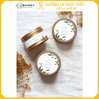 Tem Tròn Dán Hũ Mỹ Phẩm Tem Tròn 4-5-6cm In Theo Yêu Cầu Xưởng In MoPh Chất Liệu Tốt Dính Chắc Không Qua Trung Gian