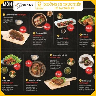 In Menu Theo Yêu Cầu Menu Đồ Ăn Đồ Uống Menu Nhà Hàng In Trên Mọi Chất Liệu Giá Cạnh Tranh Xưởng In MoPh Hỗ Trợ Thiết Kế