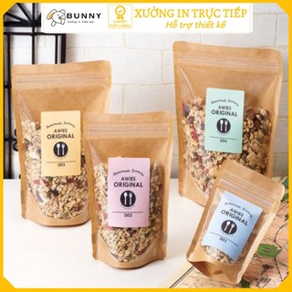 Tem Vuông Nhãn Dán Sản Phẩm Đồ Khô In Tem Theo Yêu Cầu Xưởng In MoPh - In Ấn & Thiết Kế Màu In Sắc Nét Giấy Nhập Khẩu