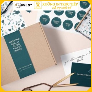 Nhãn Dán Niêm Phong Hộp Kraft Sáng Tạo Độc Đáo In Theo Yêu Cầu Giá Xưởng In Bunny In Tem Giấy Tem Trong Suốt Chống Nước