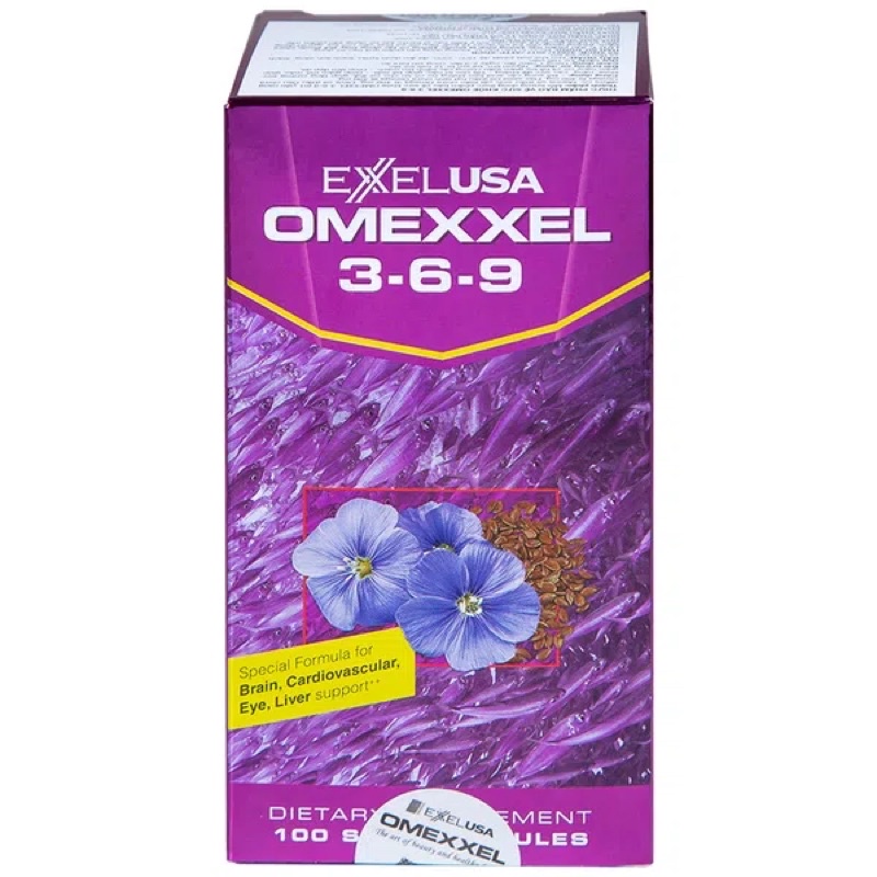 Viên uống Omexxel 3-6-9 Excelife bổ tim, bổ não, sáng mắt, đẹp da (100 viên)