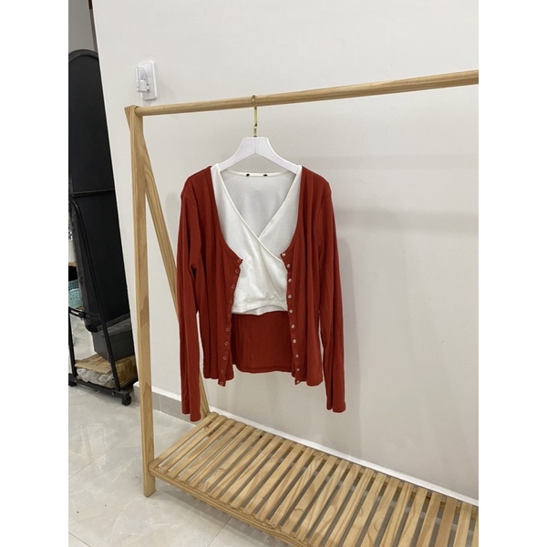 Áo cardigan VNXK freesize mới 90% form rộng oversize