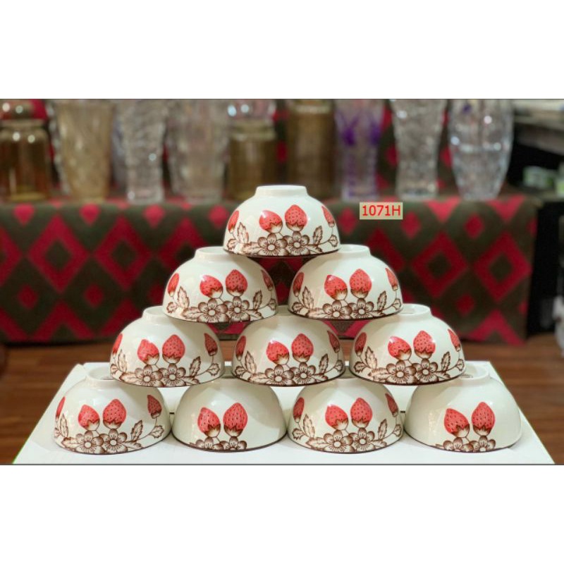 Bộ 10 bát dây tây Bát Tràng siêu xinh