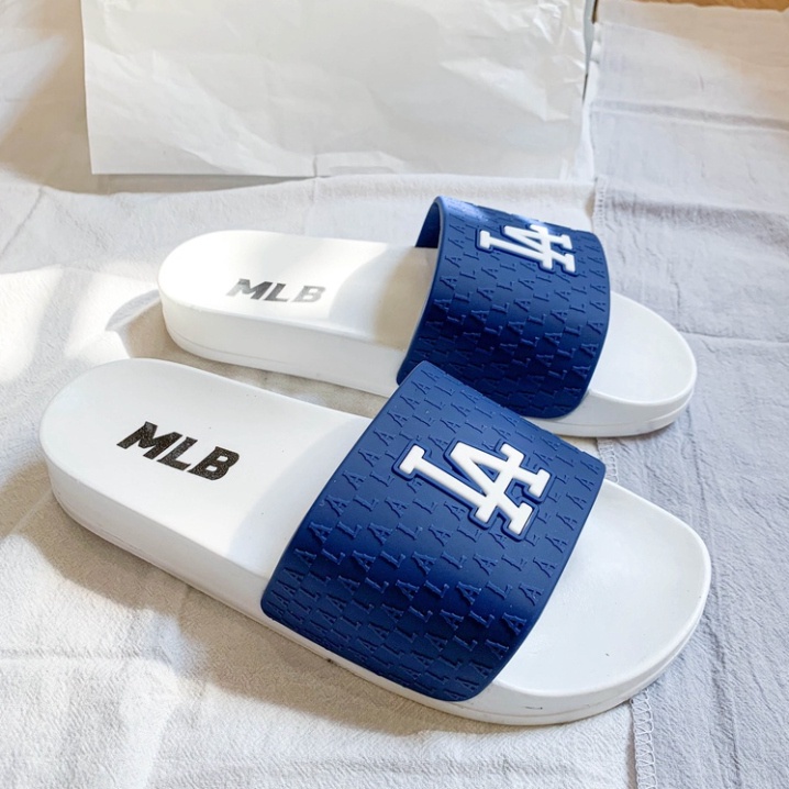 B Dép quai Dép Nam Nữ Unisex Quai Ngang Slipper chữ S dập nổi siêu hótngang nam nữ 𝐌𝐋𝐁 LA thời trang siêu hot đế cao su