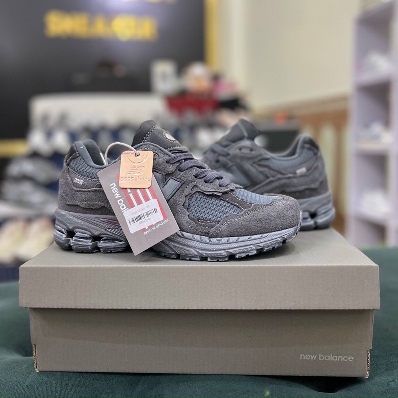 Giày Newblance 2002R Gore Tex Magnet Grey - Nb2002r Đen Da Lộn [ Fullbox Cao Cấp ]