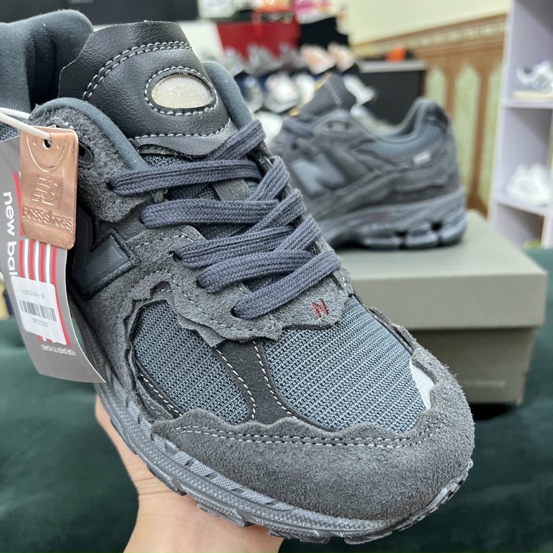 Giày Newblance 2002R Gore Tex Magnet Grey - Nb2002r Đen Da Lộn