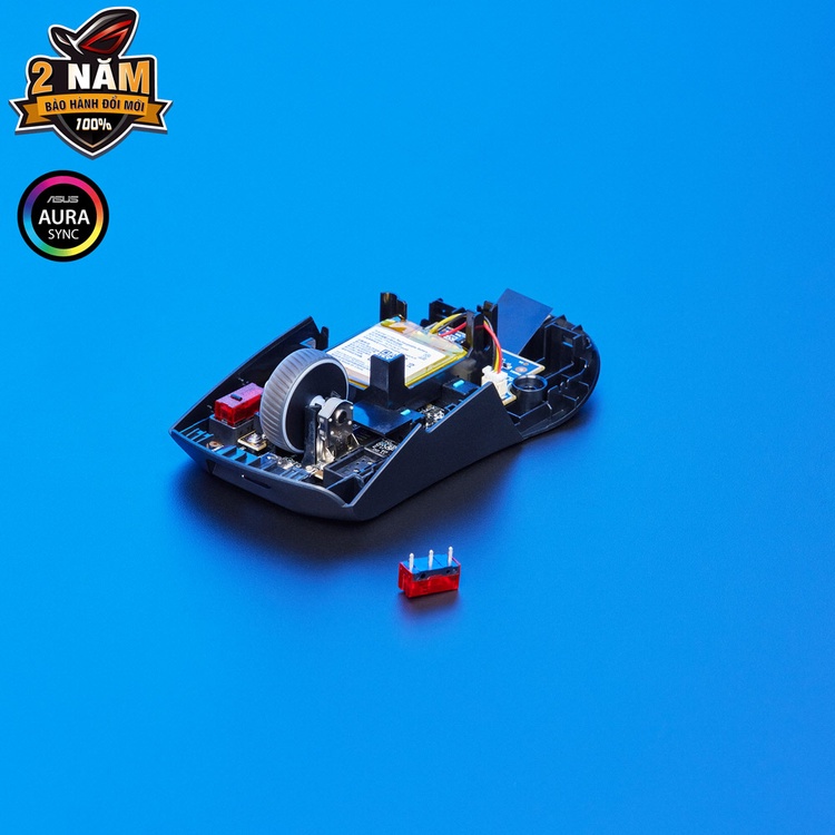 Chuột chơi game fps ROG KERIS WIRELESS AIMPOINT dpi 36000, cảm biến ROG Aimpoint, socket thay thế, feet chuột 100% PTFE