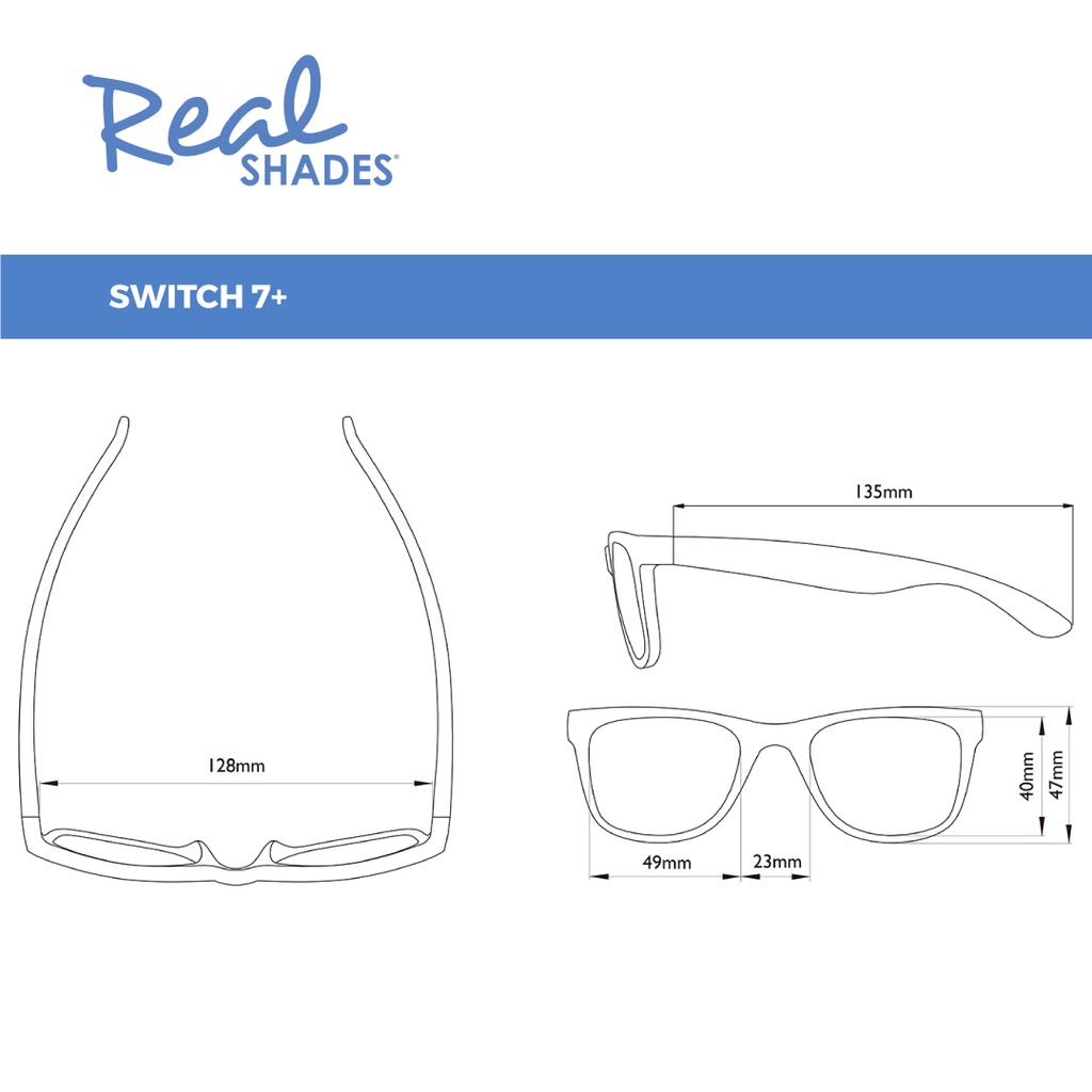 Kính Mát Trẻ Em REALSHADES Gọng Đổi Màu Yellow Orange 7SWIYLOR