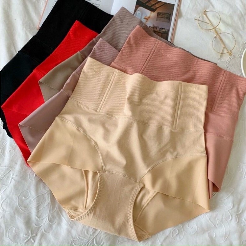 Quần Lót Nữ Gen Bụng Cạp Cao Chống Cuộn Cotton,BIG SIZE,Quần Lót Chống lộ Bụng 88175