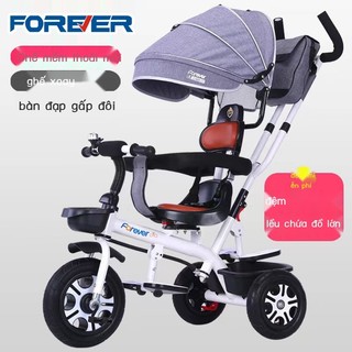 Hiện vật trượt vĩnh viễn cho bé Xe đạp ba bánh trẻ em 1-3-6 tuổi xe đẩy lớn cho bé Xe đạp trẻ em